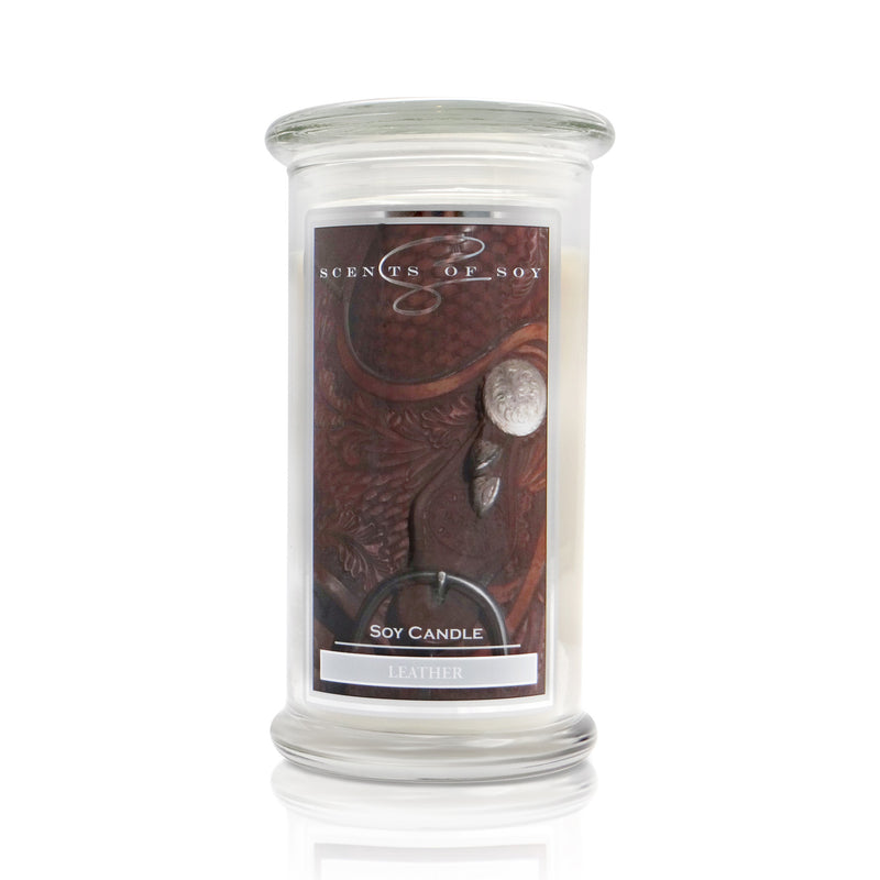 Leather Rustic Soy Candle